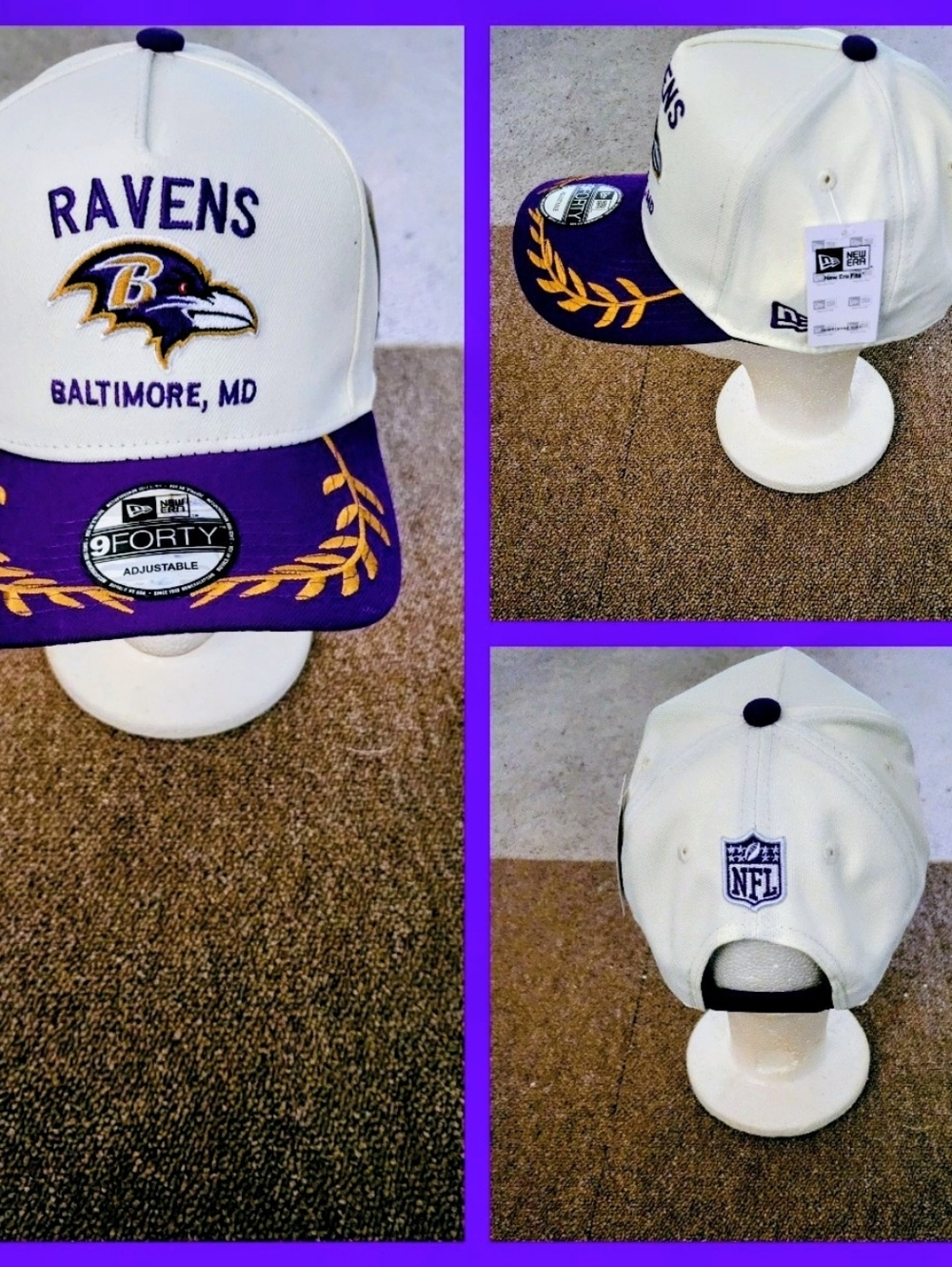 BALTIMORE RAVENS NFL FOOTBALL SNAPBACK HAT.